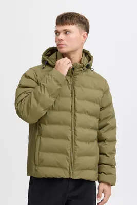 Produktbild von Solid SDMilas Herren Steppjacke Jacke Winterjacke mit abnehmbarer Kapuze hochschließender Kragen Eingrifftaschen Regular fit
