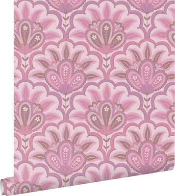 Produktbild von ESTAhome Tapete orientalisches Barockmotiv Lila und Rosa 50 x 900 cm