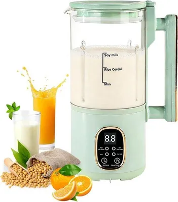 Obrázek produktu pro Stroj na výrobu sójového nápoje s 20 noži, funkcí chytrých programů, automatickým vypínáním, ohřívacím zásobníkem a funkcí samočištění, ideální pro domácí výrobu rostlinného nápoje