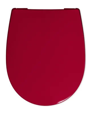 Obrázok produktu pre Hamberger WC sedadlo WC sedadlo Passat SoftClose červené Záves z nerezovej ocele 527905