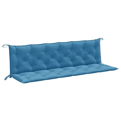 Obrázek produktu pro Podušky na zahradní lavici 2 ks modrá melanž 200x50x7 cm textil