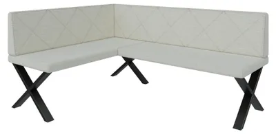 Produktbild von Eckbank Akiko Metal Akiko-X-130x130-Inari22- Stoff|Eckbankgruppe für Ihrem Esszimmer|Küche|modern|Sitzecke|Essecke