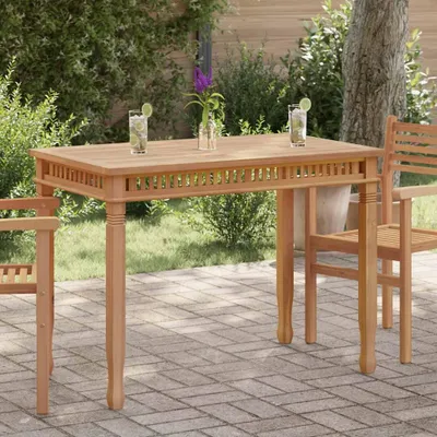 Produktbild von vidaXL Garten-Esstisch 120x65x80 cm Massivholz Teak