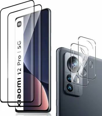 Produktbild von 2X 3D Schutzglas ( Display + Kamera ) für Xiaomi 12 Pro 5G Display Panzerfolie