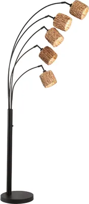 Productafbeelding van Booglamp Hyazinthe rotan 5-lichts