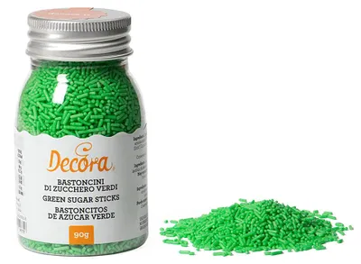 Produktbild von Zuckerdekorstift grün 90g mit natürlichen Farbstoffen für Weihnachtsplätzchen