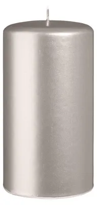 Produktbild von Stumpenkerzen Metallic Matt Stein 150 x Ø 80 mm, 6 Stück