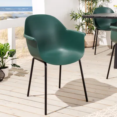 Produktbild von riess-ambiente Stuhl UPCYCLING ME grün Metall 75% Ocean Plastik Indoor Outdoor