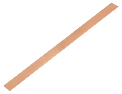 Flachkupferstab 1 Stk., 15,8" x 1,2", 3/64" Dicke