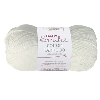 Produktbild von Schachenmayr Baby Smiles Baumwolle Bamboo, 50g Weiss Handstrickgarne