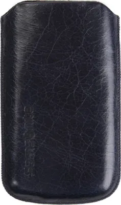 Zdjęcie produktu dla Etui Toledo rozmiar M skórzane niebieskie na telefon komórkowy/odtwarzacz MP3