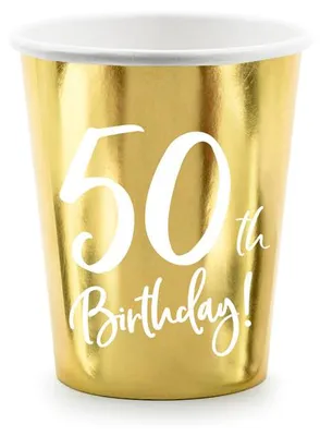 Produktbild von Goldener Becher zum 50. Geburtstag