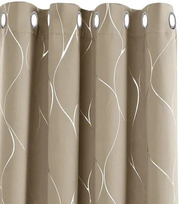 Image de Rideaux occultants thermiques taupe 138 x 132 cm - Protection contre la chaleur