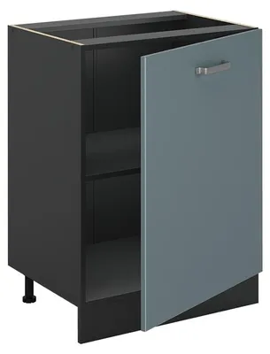 Productafbeelding van Keukenonderkast Vicco R-Line Blauw-grijs/Antraciet 60 cm met 1 deur zonder werkblad, Model 72066