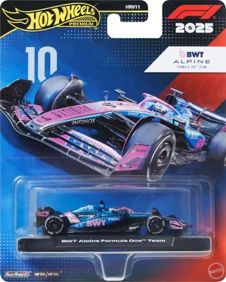Produktbild von Hot Wheels Premium BWT Alpine Formula One Team (#10) Vehicle, Fahrzeug, 14 Jahr(e), Stoff, Kunststoff, Mehrfarbig