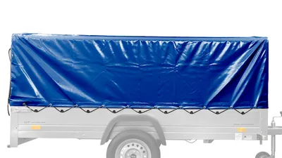 Produktbild von UNITRAILER Anhängerplane 264x125 cm Blau Hochplane 80 cm
