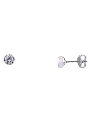Produktbild von MIAMAR 1049958 Damen Ohrstecker 14 Karat (585) Weißgold Silber weiß