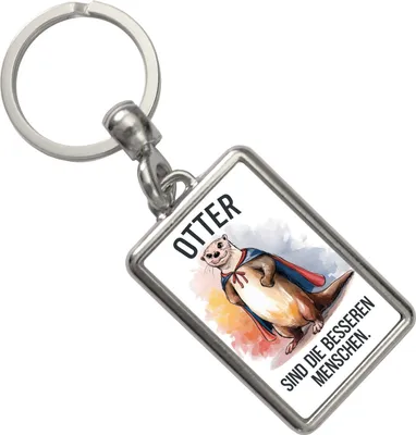 Produktbild von Superhelden Otter Bessere Menschen Schlüsselanhänger