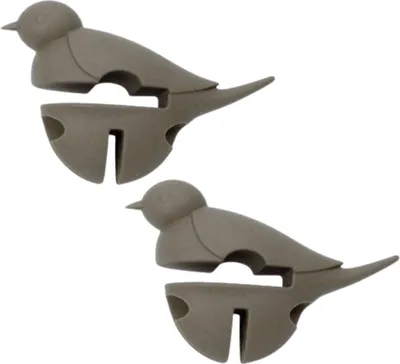Image de 2 cuillères restantes - petit oiseau gris