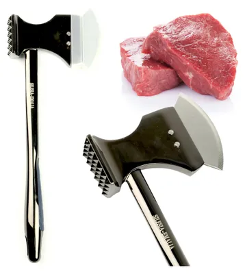 Obrázok produktu pre Obojstranný zmäkčovač mäsa, kladivo na mäso, zmäkčovač mäsa, sekera s kladivom na mäso