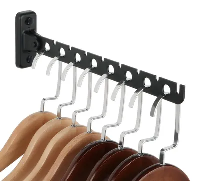 Produktbild von Wandhaken Edelstahl klappbar, Handtuchhaken mit 8 Haken, platzsparender Kleiderhaken für Badezimmer, Waschküche und Schlafzimmer