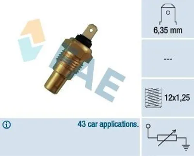 Produktbild von FAE 31650 Kühlmitteltemperatursensor für NISSAN ALMERA II Hatchback (N16) Patrol GR V SUV (Y61) ALMERA I Hatchback (N15) PICK UP (D21)