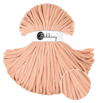 Produktbild von Bobbiny Jumbo 9 mm 100 m Peach Fuzz Schnur
