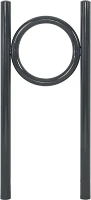 Produktbild von Fahrradanlehnbügel 115 x 52 cm Stahl pulverbeschichtet Ø 60 mm zum Einbetonieren Parker Anthrazit    Typ O