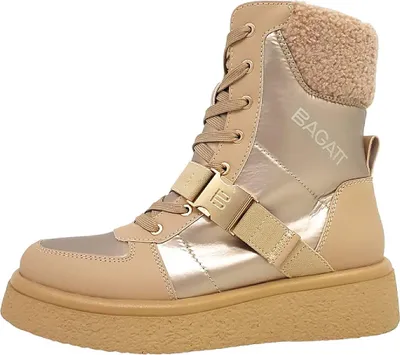 Immagine prodotto di Bagatt: Scarpe da donna, stivali, scarpe con lacci, color beige, casual