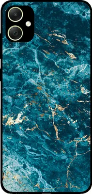 Produktbild von Handyhülle passend für Samsung Galaxy A05 mit Marmordruck - TPU Back Cover Case Marmor Design - Blau