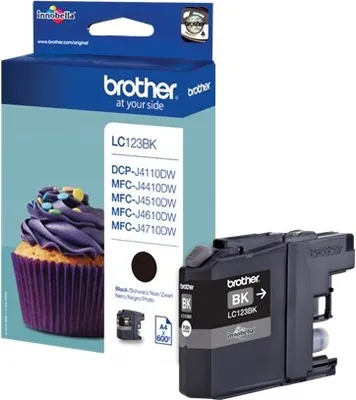 Produktbild von Brother - Tintenpatrone LC-123BK schwarz | 5 Stück