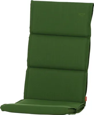 Produktbild von Hochlehnerauflage >Stella< in grün, 100% Polypropylen - 120x6x48cm (BxHxT)