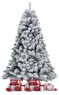 Obrázok produktu pre Vianočný stromček Ikodm, 180 cm, umelý smrek s efektom snehu, 860 vetvičiek, hustý umelý smrek so stabilnou kovovou základňou