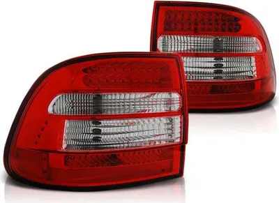 Obrázok produktu pre LED zadné svetlá vhodné pre Porsche Cayenne 955 9PA, rok výroby 2002–2007, červená/chróm