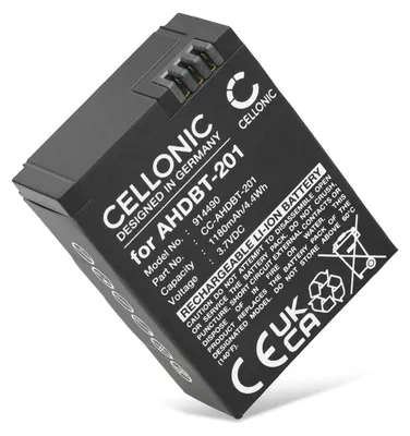 Produktbild von CELLONIC Akku Kompatibel mit AHDBT-301, GoPro Hero 3plus, 3