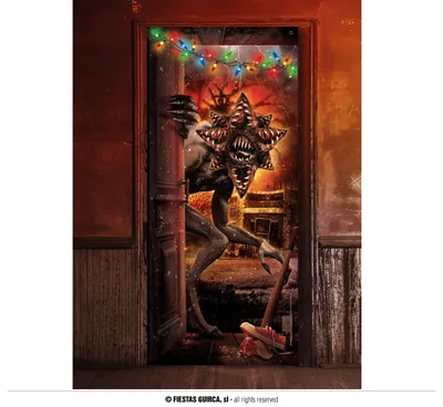 Produktbild von Türdekoration Monster 80 x 180cm Gruselige Halloween Deko - Einheitsgröße