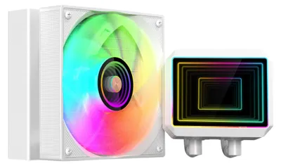 Produktbild von Mars Gaming ML-TWO120W, All-in-One-Flüssigkeitskühler, 12 cm, Weiß