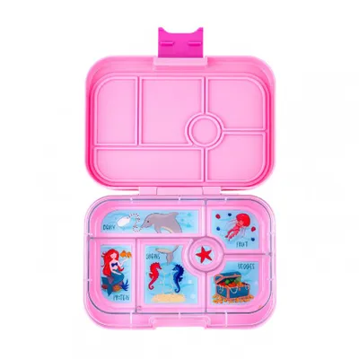 Produktbild von Yumbox Original auslaufsichere Snackbox – Power Pink – Meerjungfrauen-Schale