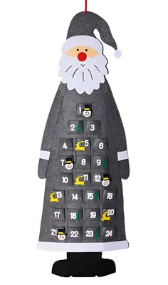 Produktbild von Adventskalender zum Aufhängen für Kinder 117 cm – Weihnachtsmann
