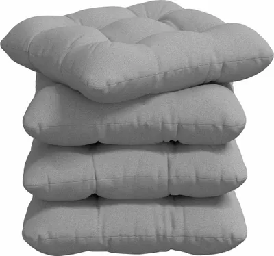 Produktbild von vidaXL Sitzkissen 4 pcs Wolkengrau 40 x 40 x 12 cm Stoff