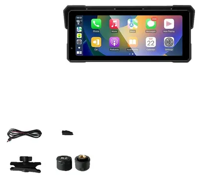 Zdjęcie produktu dla Odtwarzacz multimedialny do motocykla, bezprzewodowe CarPlay, Android Auto, MT36 8,1 cala