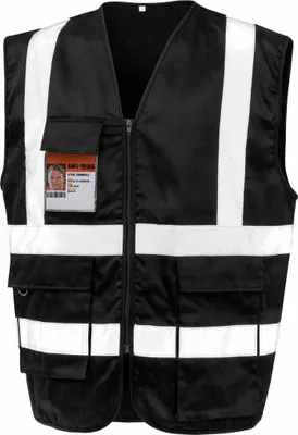 Obrázok produktu pre SAFE-GUARD by Result - Bezpečnostná vesta extra silná pre mužov/ženy uni PC4788 (XL) (čierna)