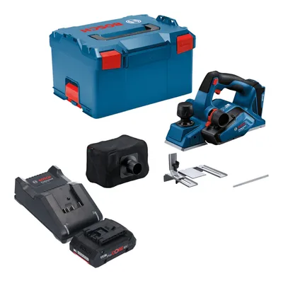 Produktbild von Bosch GHO 18V-26 Professional Akku Hobel 18 V 2,6 mm Brushless + 1x ProCORE Akku 4,0 Ah + Ladegerät + L-Boxx