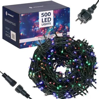 Obrázok produktu pre LED svetelný reťazec – 41,5 m, 500 LED diód, IP44, studená biela + bliká