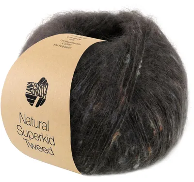 Produktbild von Lana Grossa - Natural Superkid Tweed 0624 dunkelgrau