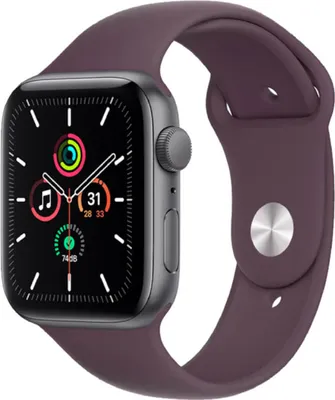 Produktbild von Apple Sportarmband Fluorelastomer Dunkelkirsch für Apple Watch 44mm 45mm 46mm 49mm (alle Serien), Größe S/M, M/L, wasserfest, leicht, weich, robust, Stiftverschluss, anpassbar, UV-behandelt, für Sport, Alltag und Schlaf
