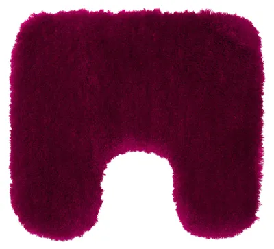 Produktbild von GÖZZE Deluxe extra weicher Hochflor Badteppich mit Ausschnitt rutschfester Mikrofaser-WC-Vorleger Cyclam Pink 50 x 45 cm