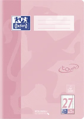 Immagine prodotto di Oxford 400196038 Quaderno Oxford Touch Pastel, DIN A4, righello 27, corallo