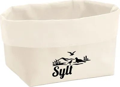 Produktbild von Huuraa Organizer Sylt Strandmotiv 8 Liter Large Canvas Baumwolle Utensilo Geschenkidee