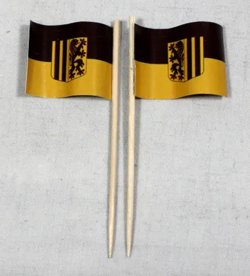 Produktbild von Party-Picker Flagge Dresden Papierfähnchen in Spitzenqualität 25 Stück Beutel